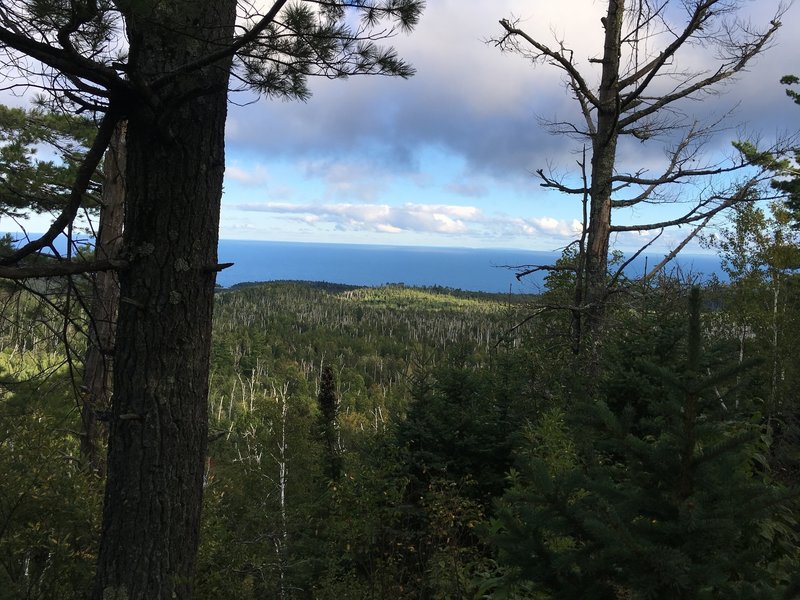 On top of "The Drainpipe," look out toward Lake Superior to experience a phenomenal view.