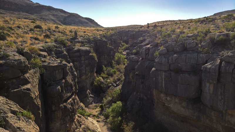 Devil's Den Wash heads through this canyon.