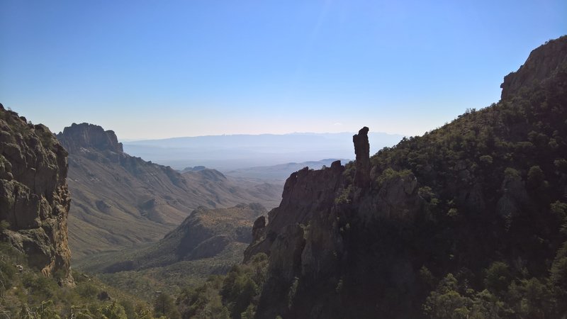The pristine Boot Canyon stands with Sierra del Carmen in the background.