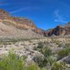 Enjoy a panoramic view of Burro Mesa from the parking area.