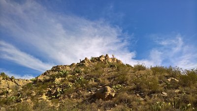 This little peak to the south of Persimmon Gap Draw gives great views of the park to the south and west.