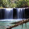 Take time to enjoy the waterfalls while on trail.