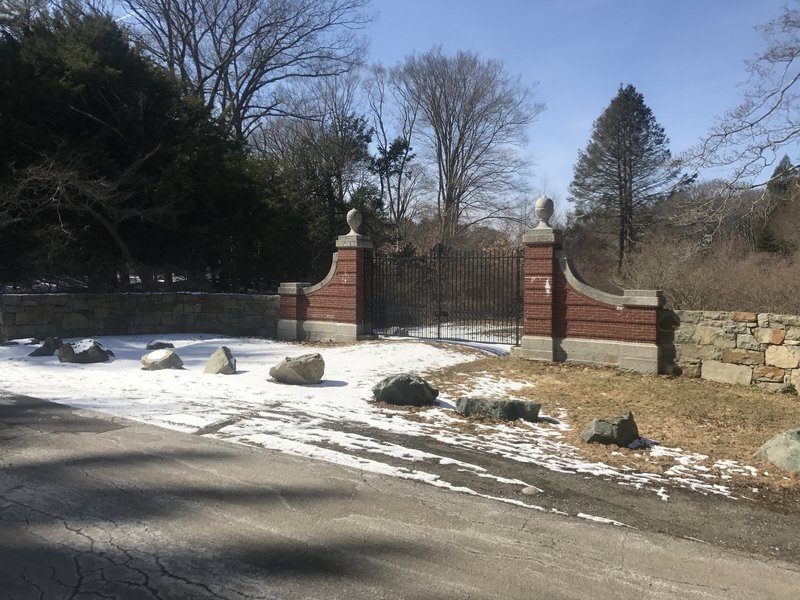 Check out this estate gate along the Maudslay Well Walk.