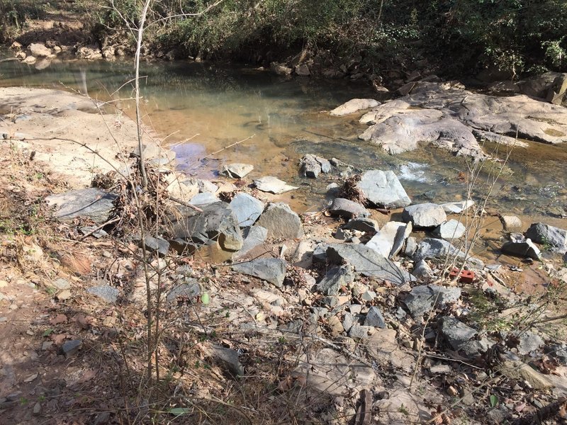 The trail runs along Little Hope Creek for a good portion of its length.