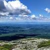 Clouds float over the Sunset Ridge Trail heading up to Mt. Mansfield.