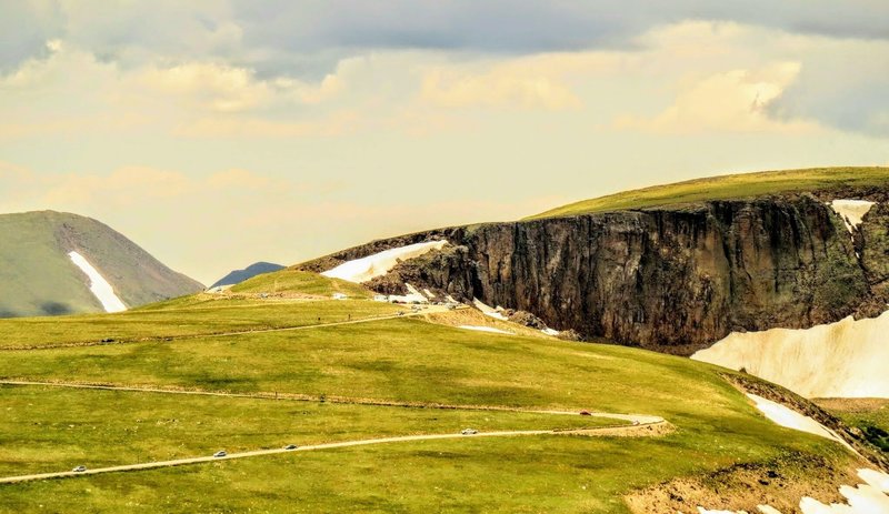 The Lava Cliffs can be seen straight from the trailhead.