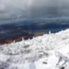 October brings snow to West Peak in Maine's Bigelow Range.