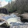 Beautiful boulders add to the creek's beauty.