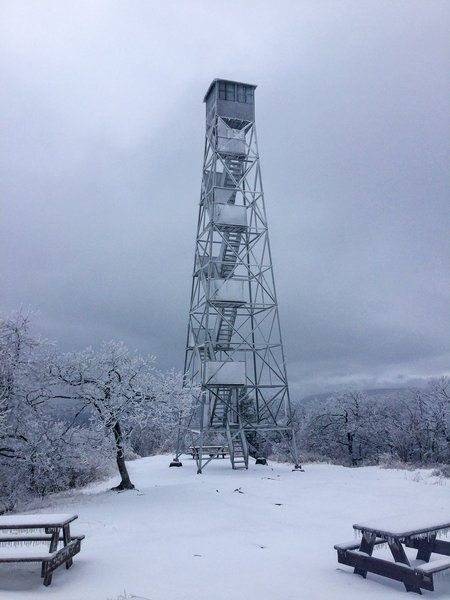 As you can imagine, it was quite windy and cold atop the firetower.