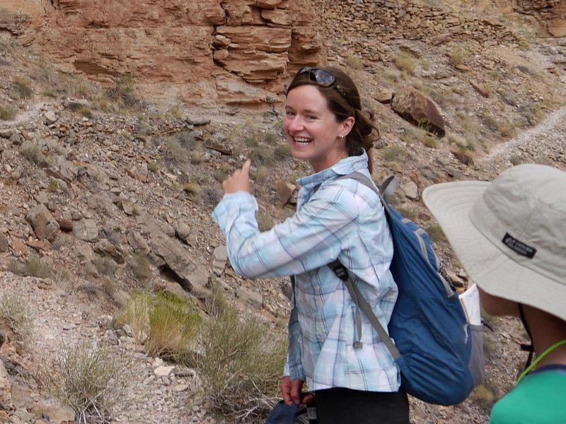 Our river guide leads the way up the Honaker Trail.