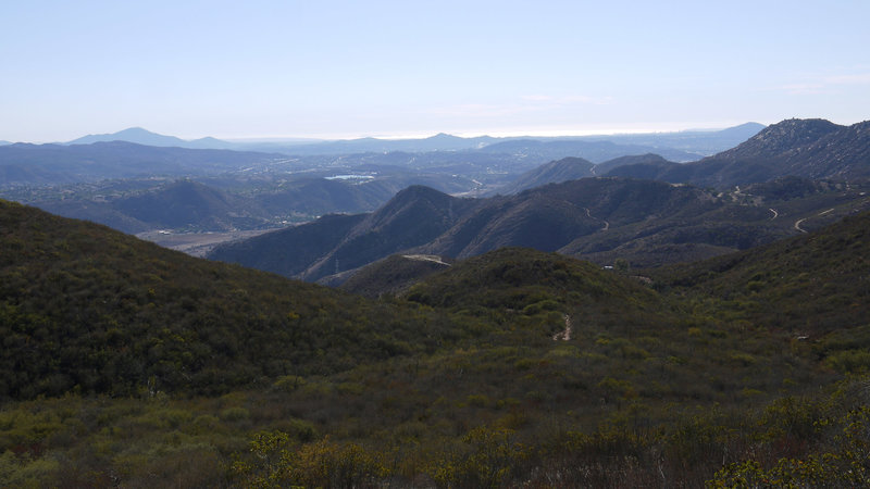 It's still a long way back to the trailhead from El Cajon Mountain.