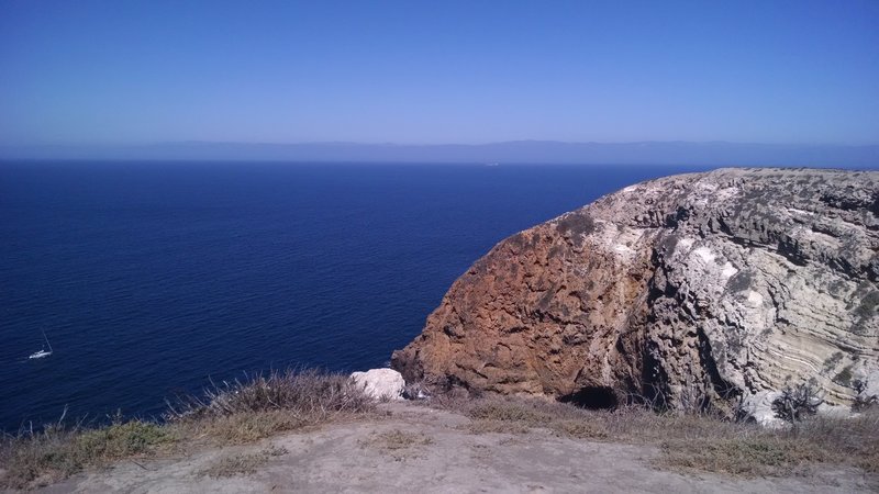 On a clear day, you can see the southern California coast.