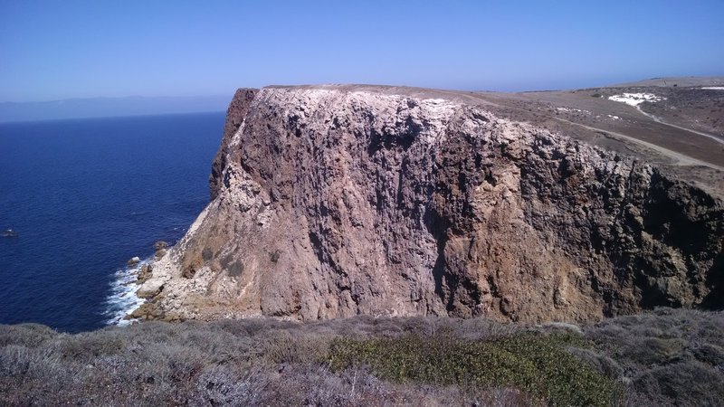 North Bluff Trail offers a nice look at the western aspect of Cavern Point.