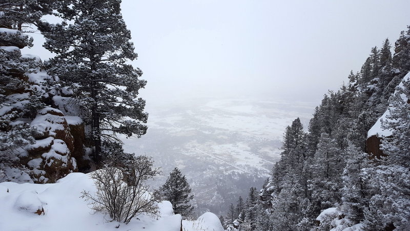 From the top, enjoy a lovely view toward the Air Force Academy.