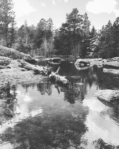 A pool of water on top of Grey Rock!