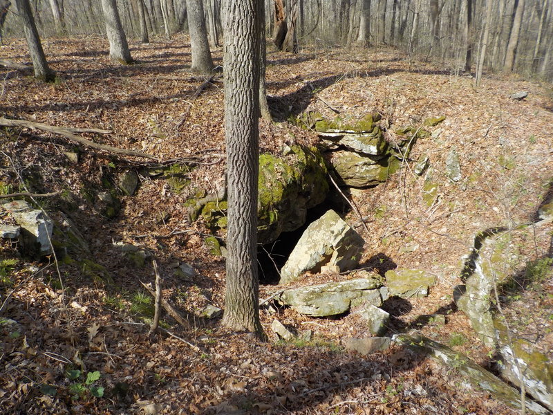 This cave entrance is almost easy to miss from the surface. However, as much as you'd like to go in, visitors are not allowed inside.