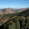 There's a hint of fall in late October looking east from Mt. Aire.