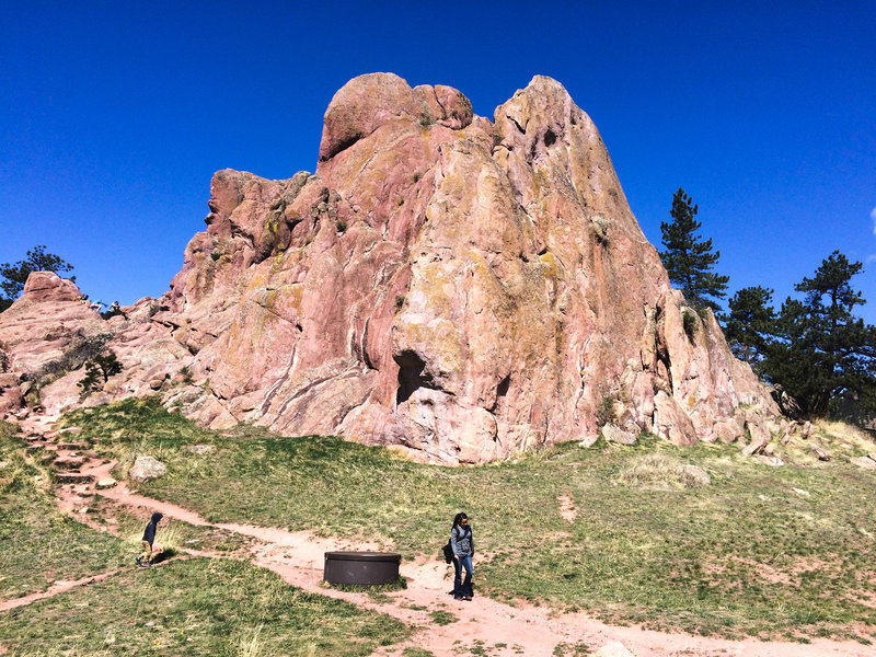 Hike around or scramble over the Red Rocks for a fun time!