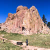Hike around or scramble over the Red Rocks for a fun time!