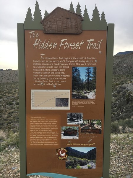 At the trailhead is a nice piece with info and the history of the trail.