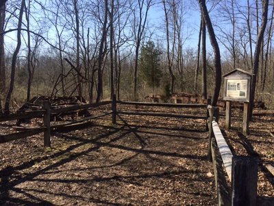 This is one of the interpretive stops in the park that details streetcars.