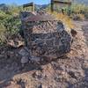 This rock holds a little map of the trail.