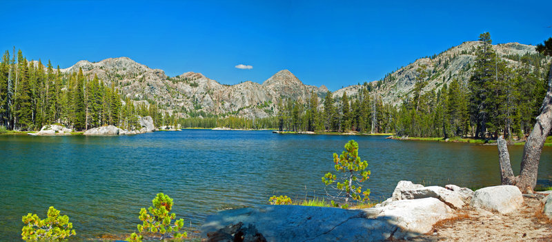 Huckleberry Lake is stunning from the southeast shore and offers fantastic swimming!