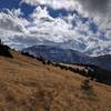 Looking west down to Turquoise Lakes from the Grouse Creek Trail.