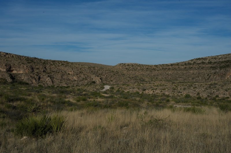 This is a view of the surrounding canyons and countryside. There aren't many trees, so make sure you have a hat and sunscreen.