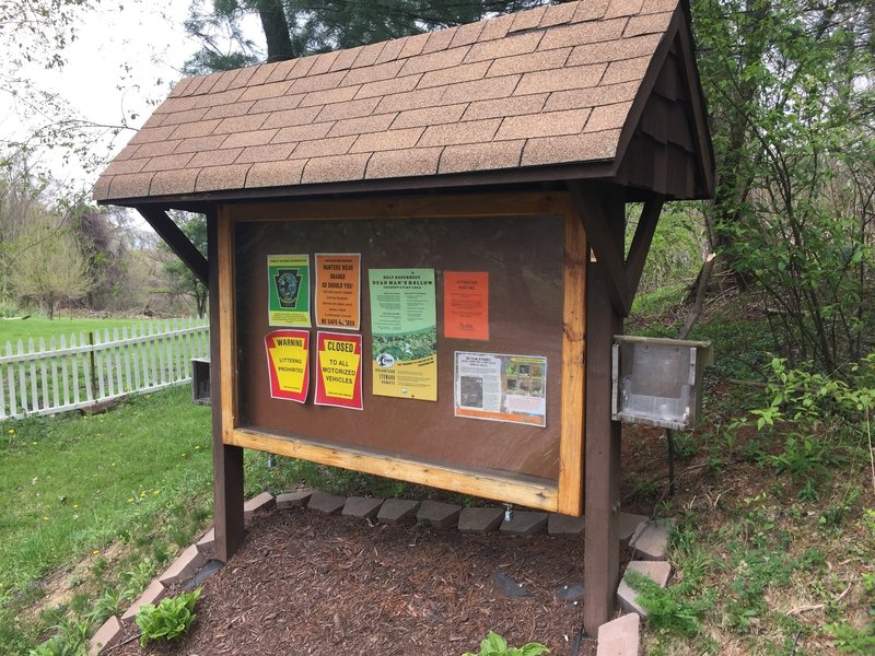 This marks the turnaround point for the Witch Hazel Trail.