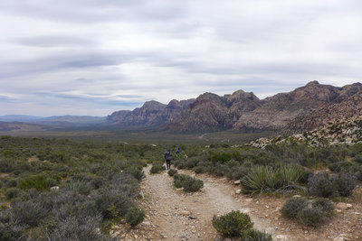 Heading back down to the White Rock Loop.