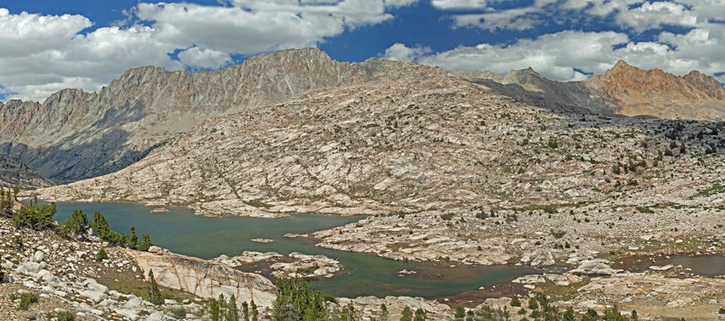 Saphire Lake with Mt. Darwin in the background.