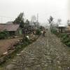 The path to Aldea la Trinidad Tajumulco is cobblestone.