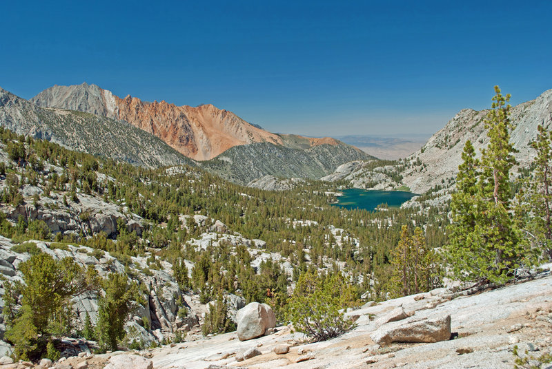 Piute Crags and Blue Lake.