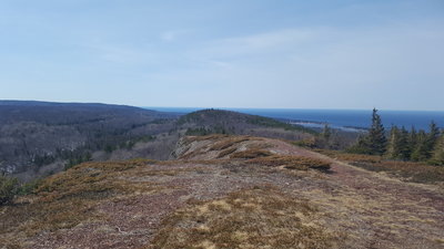 The view of Eagle Harbor from on top of Mt. Baldy.