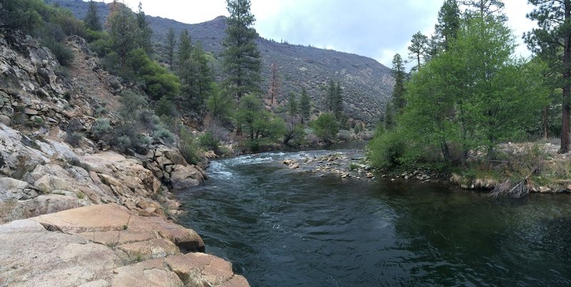 A peaceful pool on the Kern River.