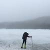 Frozen Lonesome Lake on April 22, 2017.