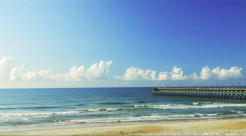 Taken near the Surf City, NC Welcome Center along the trail. Surf City fishing pier in the distance.