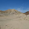 A spiral spins in the Anza-Borrego Desert behind the Elephant Knees.