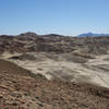 Mud hills abound on the back side of the Elephant Knees.