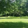 A beautiful grassy area adorns the center of the preserve.