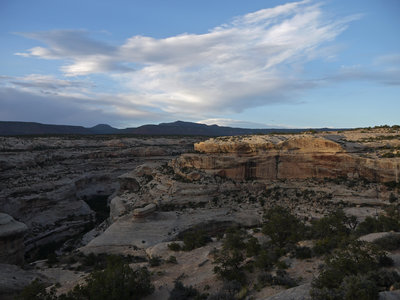 Enjoy great desert views near Sipapu Natural Bridge.