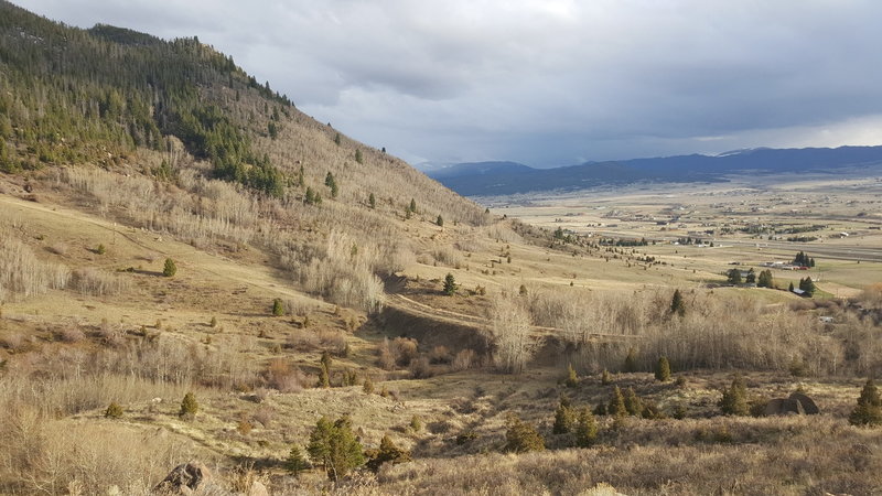 The view from the trail, April 4, 2017.