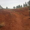 A red shale area of the Red Beds Trail.