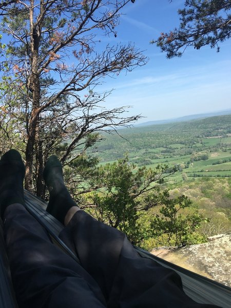 Brady Bluff offers a great overlook of Grassy Cove, TN.