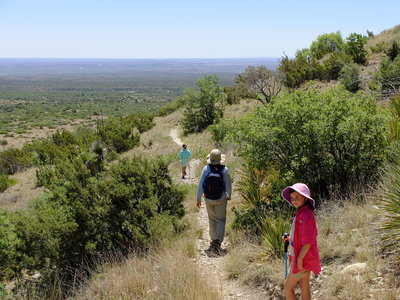 Hiking back toward the trailhead after visiting Smith Spring.