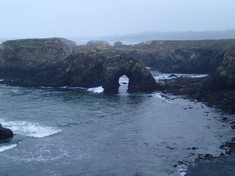 An arch along the coastal trail.