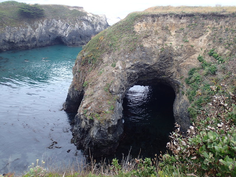 Mendocino coastal cave.