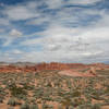 The view southwest from the Fire Wave Trail at Valley of Fire.