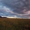 Sunrise and the Flatirons from the top of the hill on Flatirons Vista.